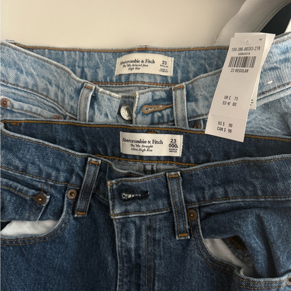 Abercrombie & Fitch Women's Blue Jeans bundle